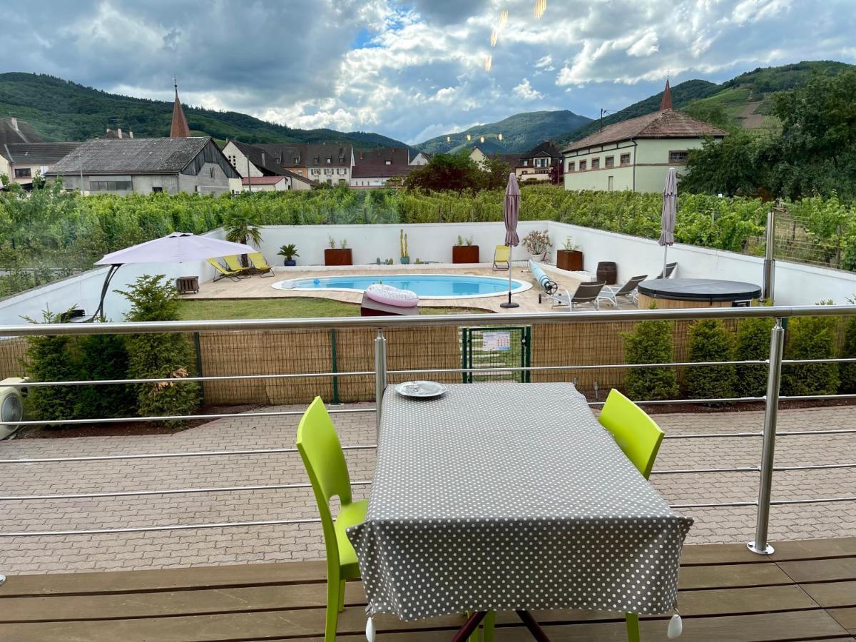 אמרשוויר Alsacebnb - Gite 12 Personnes Dans Le Vignoble - Piscine Privee & Spa מראה חיצוני תמונה