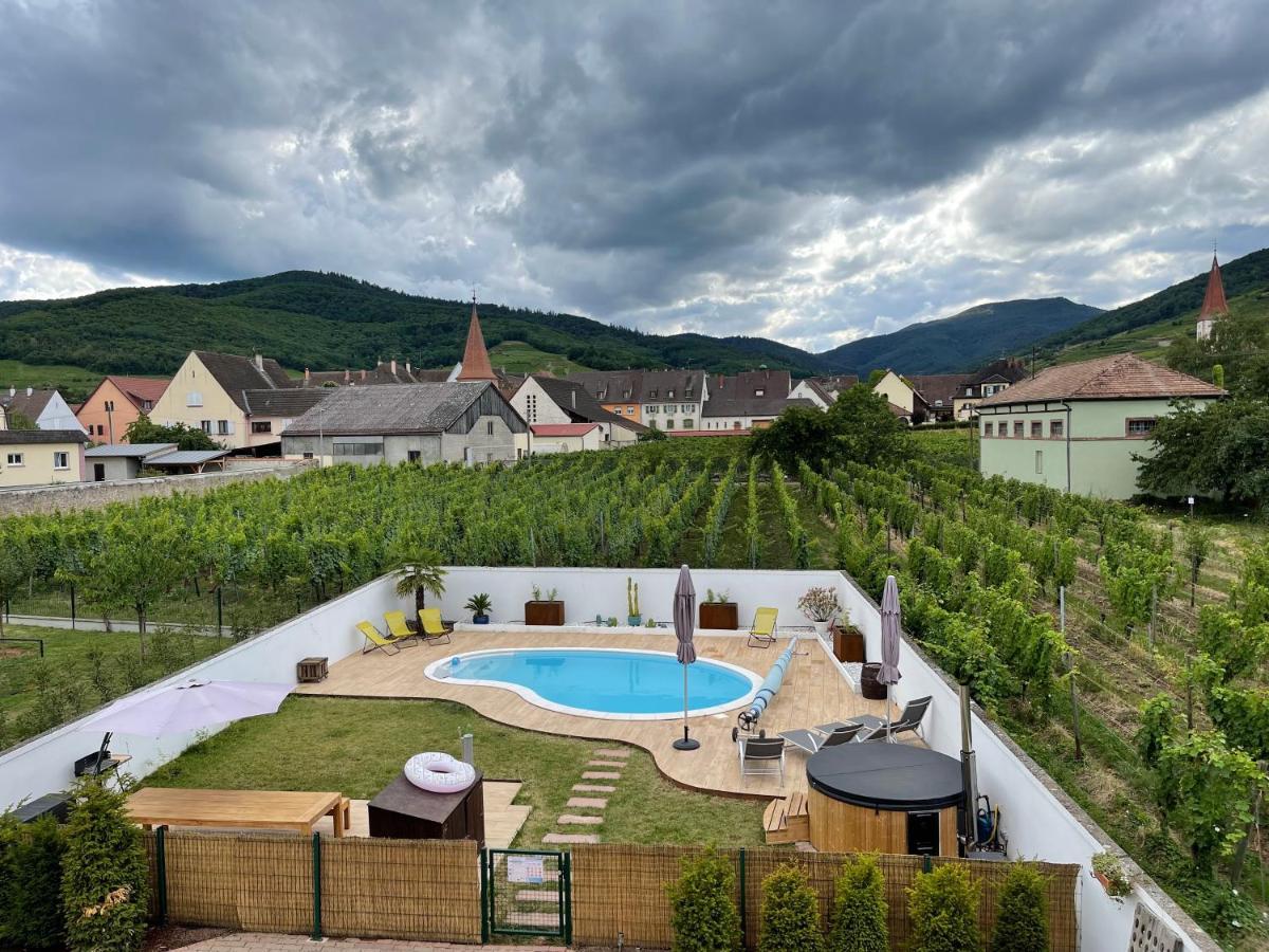 אמרשוויר Alsacebnb - Gite 12 Personnes Dans Le Vignoble - Piscine Privee & Spa מראה חיצוני תמונה