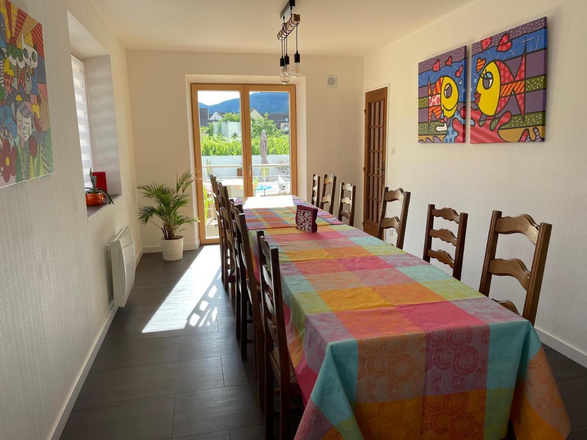 אמרשוויר Alsacebnb - Gite 12 Personnes Dans Le Vignoble - Piscine Privee & Spa מראה חיצוני תמונה