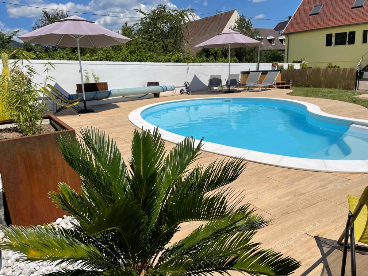 אמרשוויר Alsacebnb - Gite 12 Personnes Dans Le Vignoble - Piscine Privee & Spa מראה חיצוני תמונה