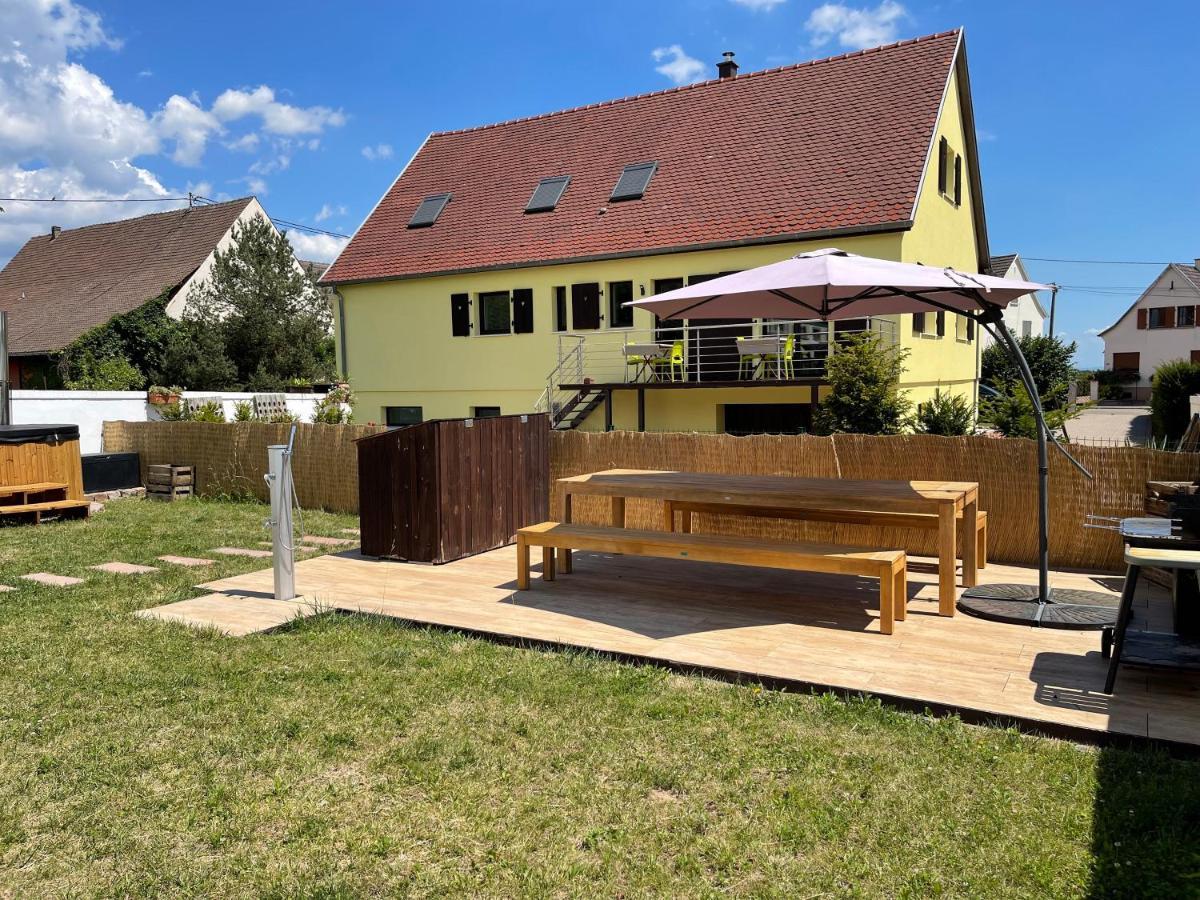 אמרשוויר Alsacebnb - Gite 12 Personnes Dans Le Vignoble - Piscine Privee & Spa מראה חיצוני תמונה
