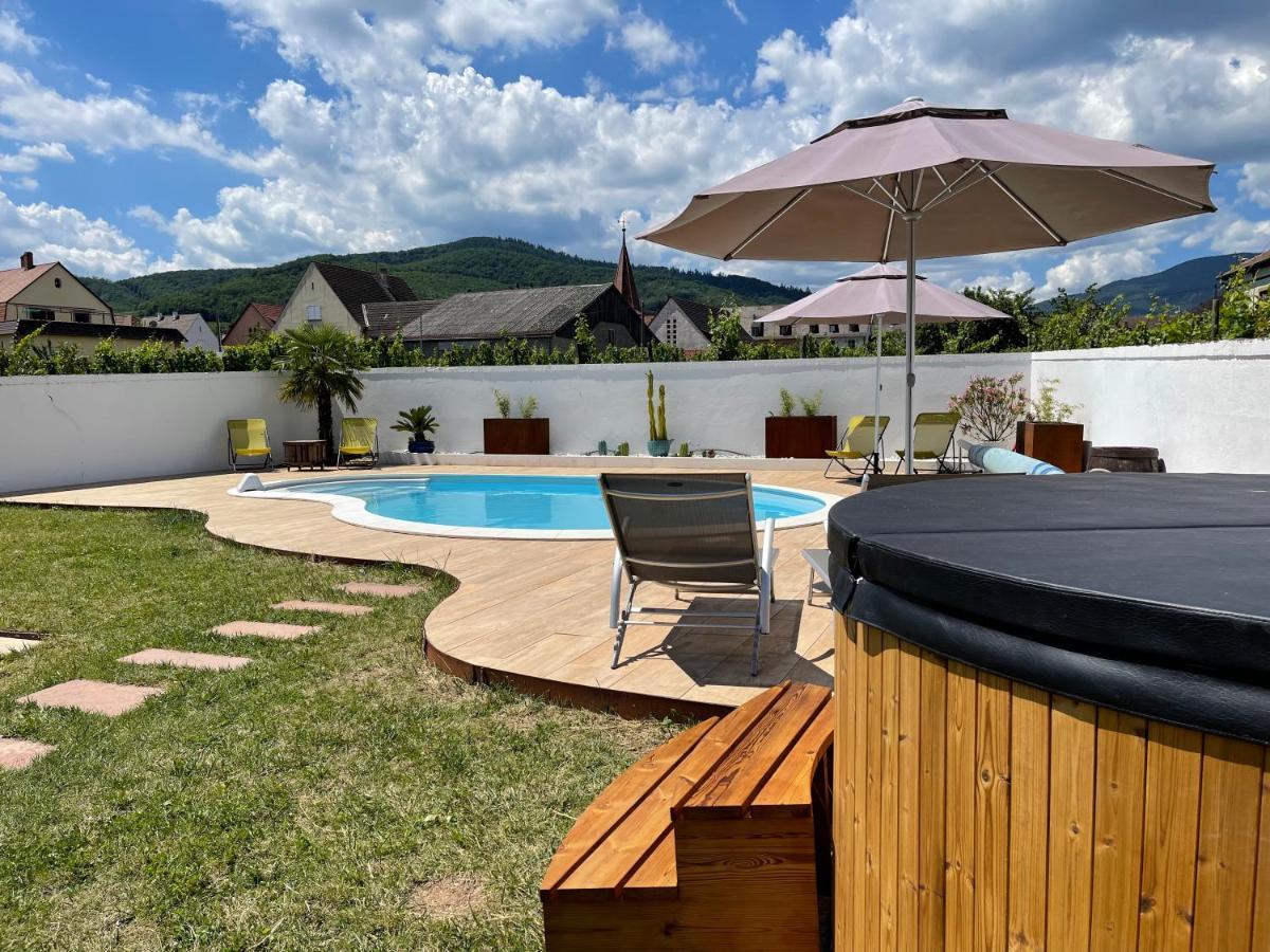 אמרשוויר Alsacebnb - Gite 12 Personnes Dans Le Vignoble - Piscine Privee & Spa מראה חיצוני תמונה
