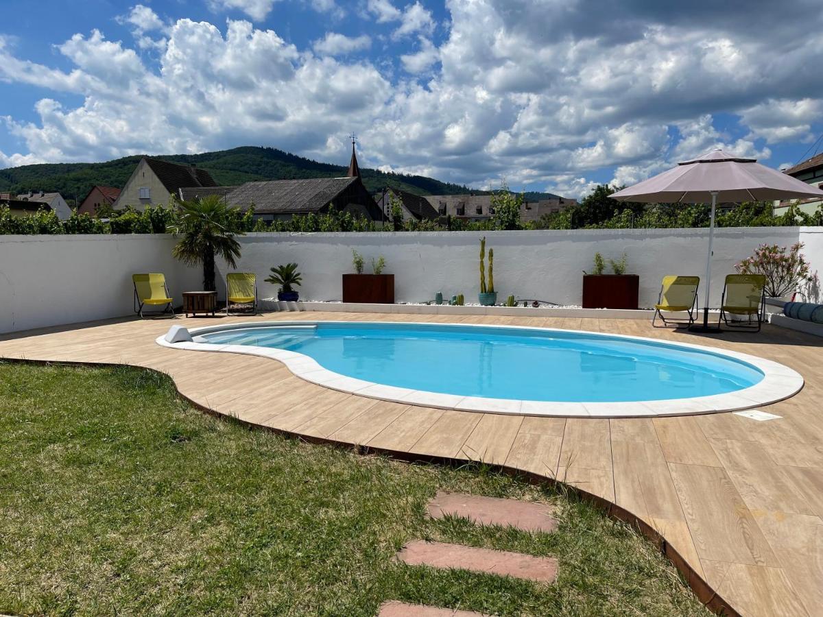 אמרשוויר Alsacebnb - Gite 12 Personnes Dans Le Vignoble - Piscine Privee & Spa מראה חיצוני תמונה
